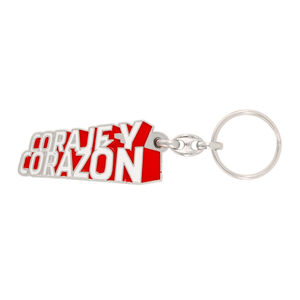 Coraje y Corazón Keychain